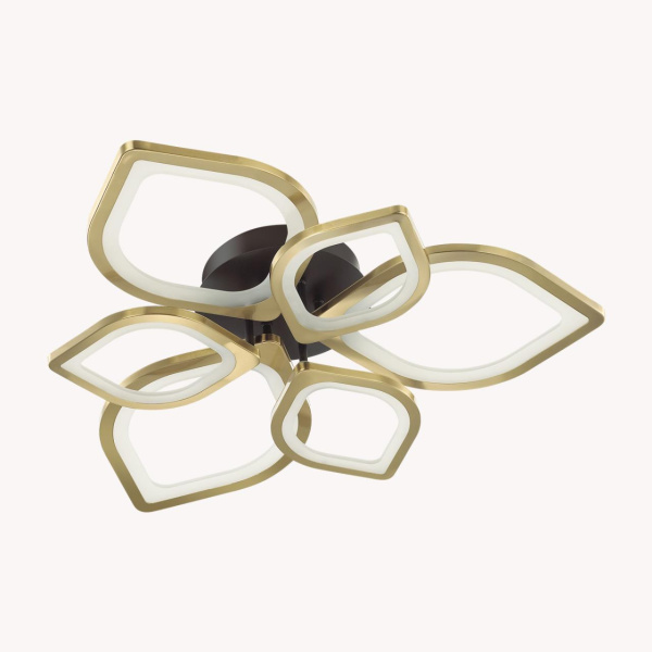 Lumion 4581/99CL LEDIO LN21 черный, золотой Люстра потолочная LED 174W 8220Лм 3000-6000K 220V HONEY