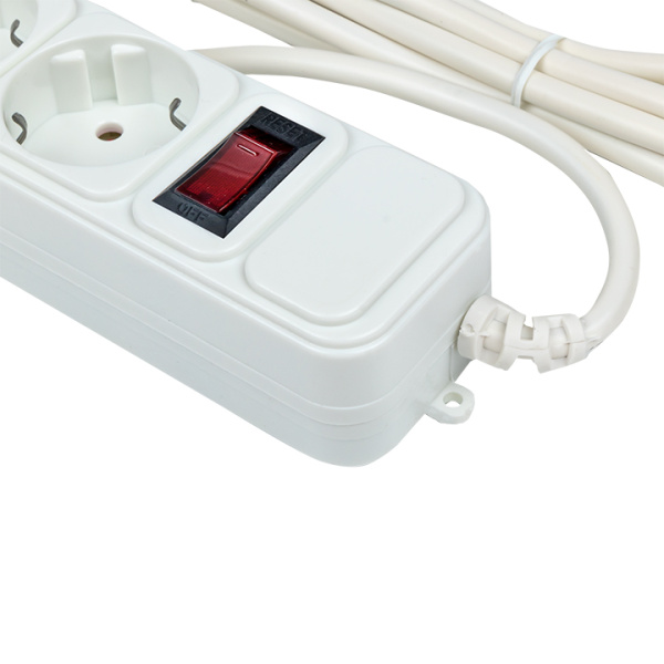 Купить EKF PROxima Сетевой фильтр 6*5м 16А/3,2кВт с выкл. c/з ПВС 3х1,0 Блокбастер XL