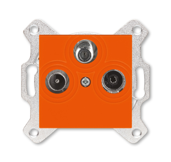 ABB EPJ Levit Оранжевый / дымчатый чёрный Розетка TV-R-SAT, оранжевый 2CHH083303A6066