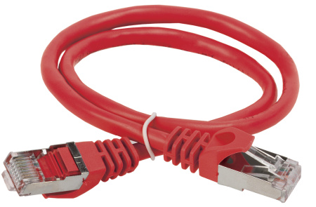 IEK ITK Коммутационный шнур (патч-корд), кат.5Е FTP, 2м, красный PC04-C5EF-2M