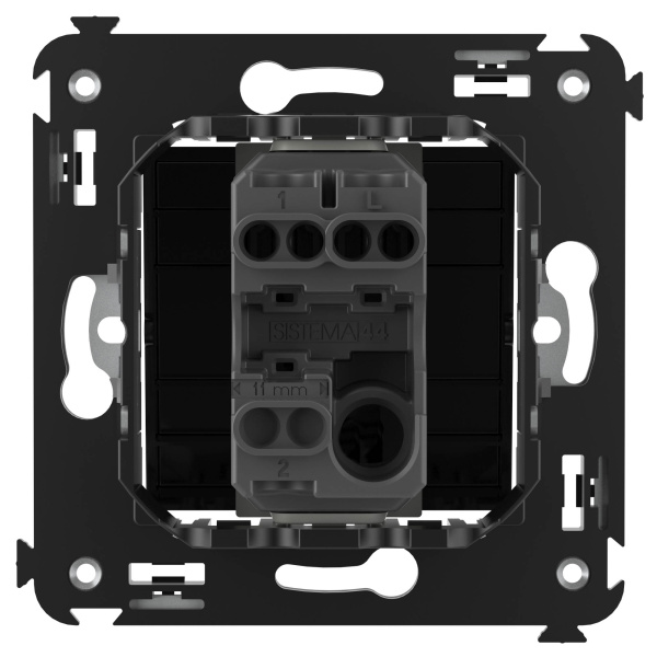 Купить DKC Выключатель одноклавишный в стену, "Avanti", "Черный квадрат"