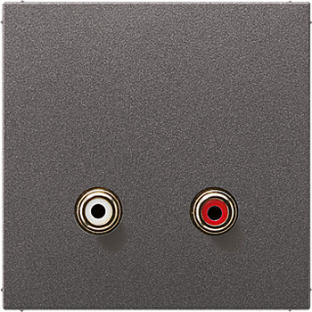 JUNG Накладка для розетки 2x Cinch Audio (RCA) MAAL1021AN