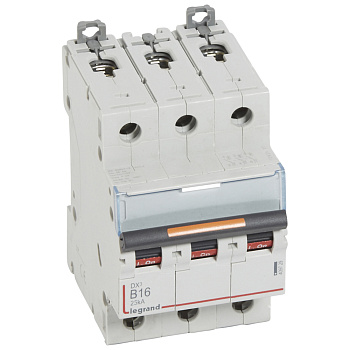 Legrand DX3 Автоматический выключатель 3P 16A (B) 25kA 409729