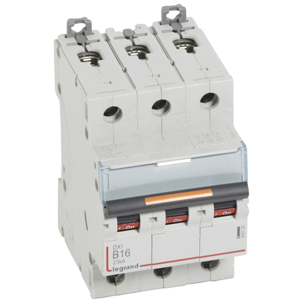 Legrand DX3 Автоматический выключатель 3P 16A (B) 25kA 409729