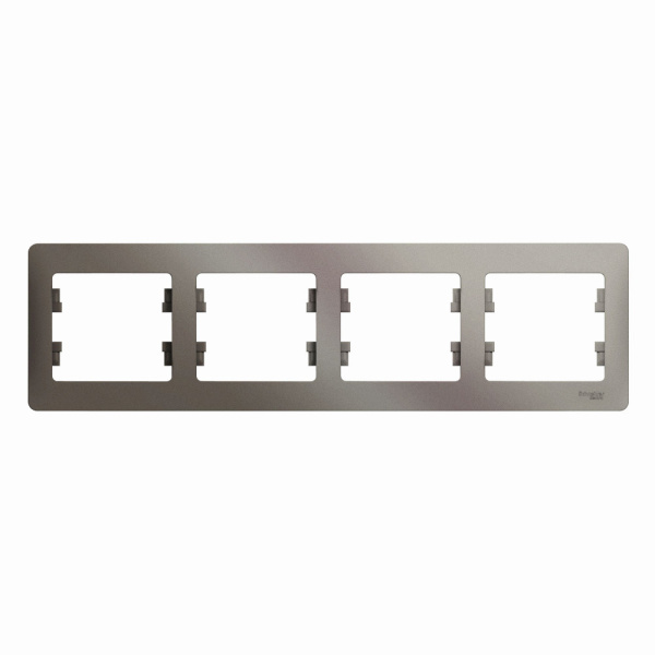 Systeme Electric Glossa Платина Рамка 4-ая, горизонтальная