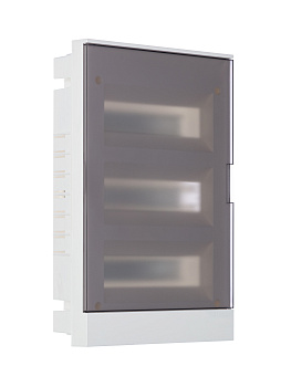 ABB Basic E Бокс в нишу 36М серая прозрачная дверь 3 ряда (c клеммами) 1SZR004002A1209
