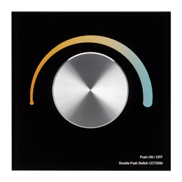 Купить Arlight Панель SMART-P20-MIX-G-IN Black (12-24V, 4x3A, Rotary, 2.4G) (IP20 Пластик, 5 лет) 033762