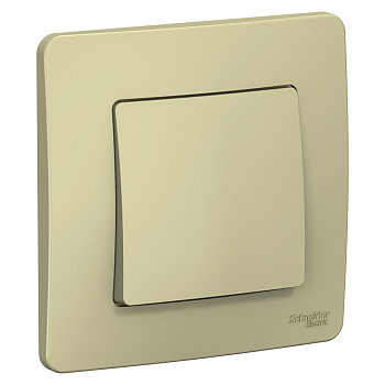 Systeme Electric Blanca внутр Беж Переключатель 1-клавишный (cх.6), 10А, 250B