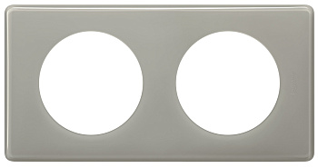 Legrand Celiane Серый глянец Рамка 2-я (2+2 мод) 066602