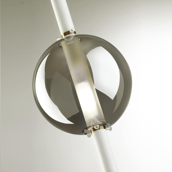 Купить Odeon Light 4683/3 ODL20 375 белый /дымчатый Подвес G9 3*5W 220V LAZIA