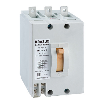 КЭАЗ Выключатель автоматический ВА21-29В-342810-50А-4Iн-690AC-НР400AC/DC-У3 240689