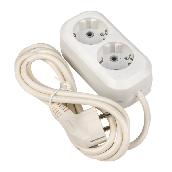 Купить EKF PROxima Удлинитель "Эксперт" 2 гнезда 3 метра 16А/3,5кВт с заземлением ПВС 3х1