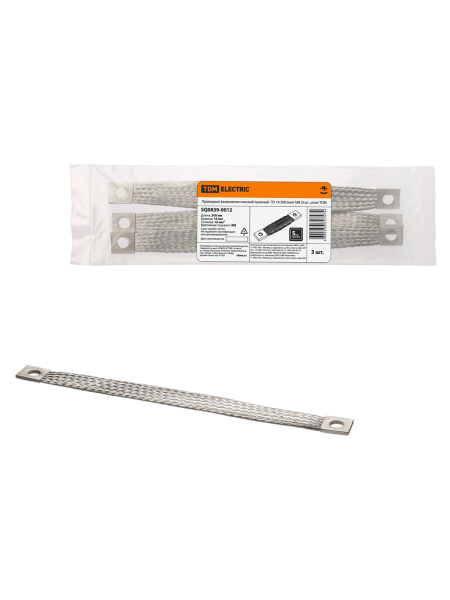 TDM Проводник заземления плоский луженый  ПЗ 16-300 (3 шт. упак) ТDM SQ0839-0012
