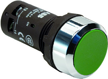 ABB CP1-30G-20 Кнопка зеленая без фикс. 2НО 1SFA619100R3022 ABB CP1-30G-20 Кнопка зеленая без фикс. 2НО 1SFA619100R3022