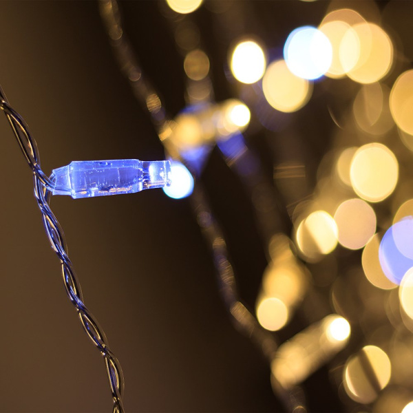 Arlight Светодиодная гирлянда ARD-CURTAIN-CLASSIC-2000x3000-CLEAR-760LED-BLINK Warm-White (230V, 60W) (Ardecoled, IP65) 024869