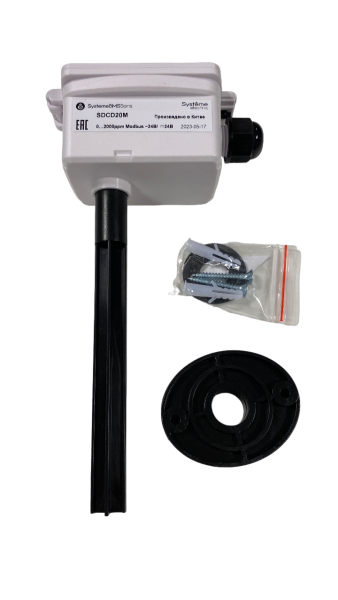 Systeme Electric Датчик CO₂ канальный, RS485 Modbus 145мм ~/=15…24В