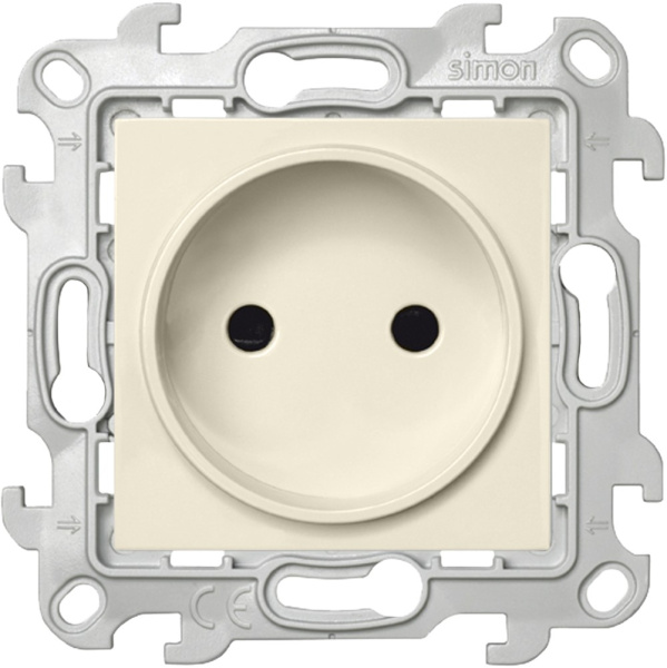Купить Simon 24 Слоновая кость Розетка 2К с защитными шторками 2450441-031