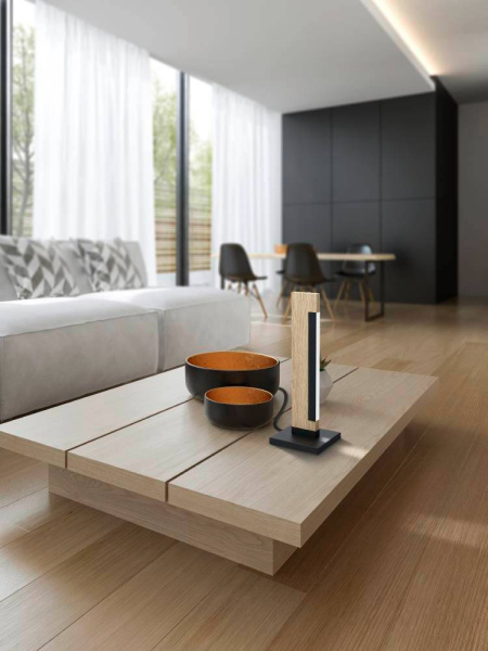 Купить Eglo 99295 Светод. настол. лампа CAMACHO сенсор. димм., 6,5W(LED), H405, осн.150х130, 800lm, сталь, дерев