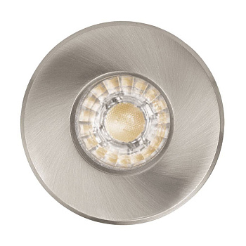 Eglo Светильник LED встраиваемый IGOA, 1x3,3W (GU10), Ø85, IP44, литой металл, никель матовый 94976