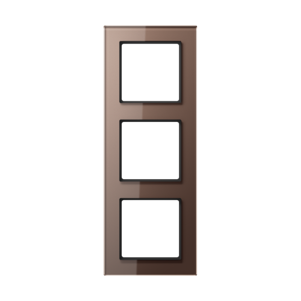 JUNG A creation Стекло Мокка Рамка 3-ая AC583GLMO