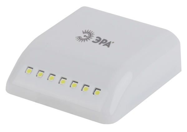 ЭРА SB-404 Фонарь пушлайт-подсветка универсальная в шкаф [7SMD LED, сенсор, 2xAAA, бл.]