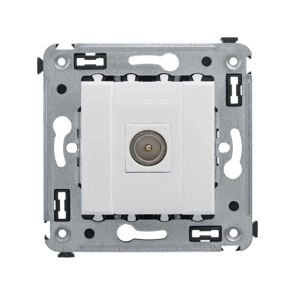 DKC Розетка TV одиночная в стену, "Avanti", "Белое облако"