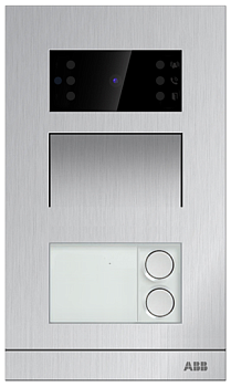 ABB Станция вызова, моноблок, мини, с двумя клавишами, в комплекте с монтажной коробкой 2TMA070010A0017