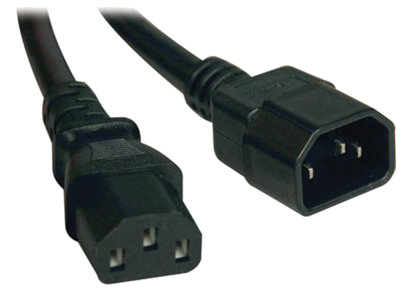 Купить IEK ITK Кабель электропитания PDU 3х1,5 1М с разъёмами С19-C20 PC-C19C20-1M