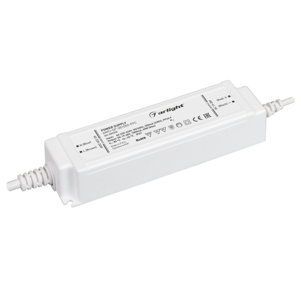 Arlight Блок питания ARPJ-SP-381050-PFC (40W, 19-38V, 1.05A) (IP67 Пластик, 5 лет) 037270