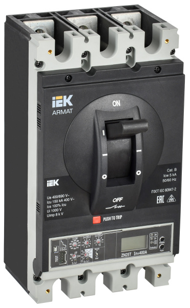 IEK ARMAT Автоматический выключатель в литом корпусе 3P I 150кА 630А эл. пр.