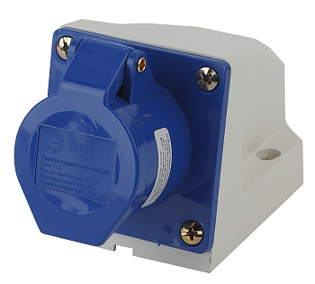 ЭРА R(OUT)-16-2P-PE-IP44 Розетка стационарная наружная 113 2Р+РЕ 16А 220В