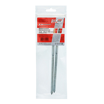 Tech-Krep Болт DIN 571 сантехнический оцинк 8х160 (2 шт) - пакет 113137