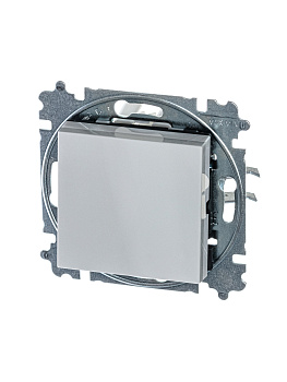 ABB EPJ Levit серый / белый Переключатель перекрёстный 1-клавишный 2CHH590745A6016