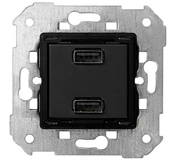 Simon Зарядное устройство 2xUSB, 5 В, 2,1А 7511096-039