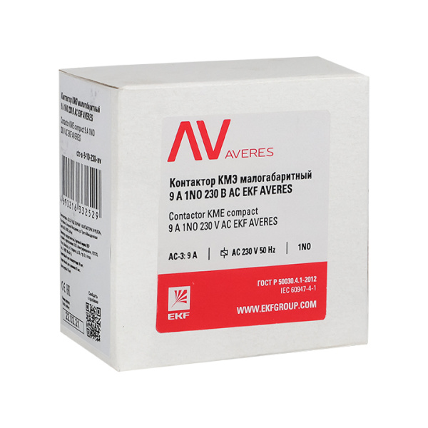 Купить EKF  AVERES Контактор КМЭ 9А 1NC 230В АС