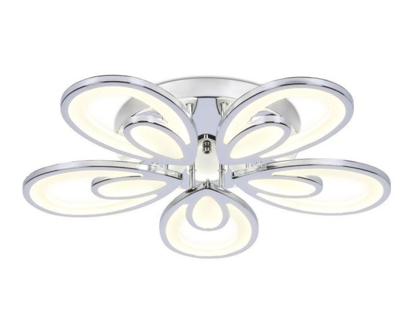 Ambrella Потолочный светодиодный светильник с пультом FA469/5 CH хром 110W 580*560*80 (ПДУ РАДИО 2.4)