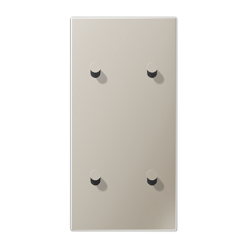 JUNG LS1912 Нержавеющая сталь Центральная плата, 2 поста, для вертикальной установки, тумблеры 2+2,конус; метал. исполнение ES12-25K1