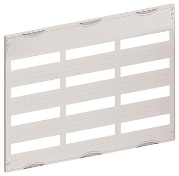 ABB Пластрон размером 600х750мм с прорезями 3 ряда , 4 рейки AS34