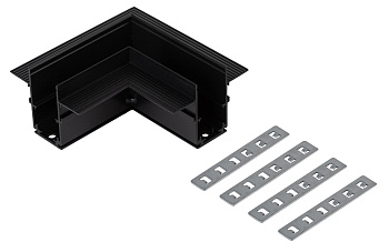 ЭРА Коннектор TRM-R20-CC-B угловой для встраиваемого магнитного шинопровода NOVA TRM-R20 черный