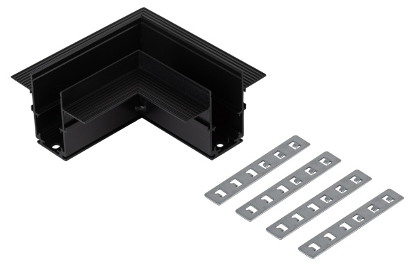 ЭРА Коннектор TRM-R20-CC-B угловой для встраиваемого магнитного шинопровода NOVA TRM-R20 черный