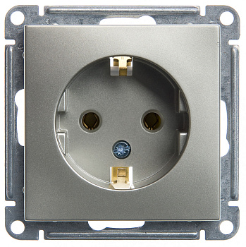 SE Wessen 59 Шампань Розетка с/з без шторок, 16А RS16-154-4-86