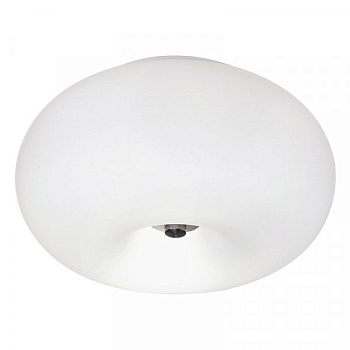 Eglo 86811 Светильник настенно-потолочный OPTICA, 2х60W (E27), ?280, никель мат./опаловое стекло, белый E Eglo 86811 Светильник настенно-потолочный OPTICA, 2х60W (E27), ?280, никель мат./опаловое стекло, белый E