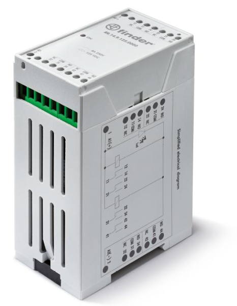 Finder Промышленные быстродействующие реле (≤3мс); монтаж на рейку 35мм; 4CO 8A; Контакты AgCdO; питание 220В DС; степень защиты IP20 RR1492200000