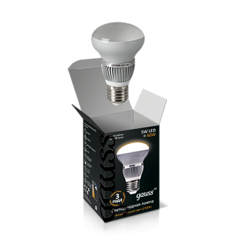 Gauss Лампа LED R63 E27 5W 2700K FR зеркальная EB106102105