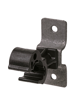 TDM Держатель для гор. и верт. пов-й, полим. фикс. с защелкой для прута Ø8-10 мм, со шпилькой 100 мм SQ2402-3232