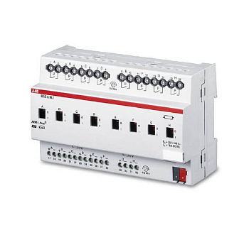 ABB KNX SD/S 8.16.1 Светорегулятор 8-х канальный для ЭПРА 1-10B, 10A, DIN-рейка 2CDG110081R0011