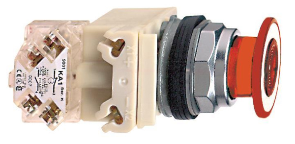 Купить SE Кнопка 30мм 24В красная грибовидная 9001KR9P35LRR