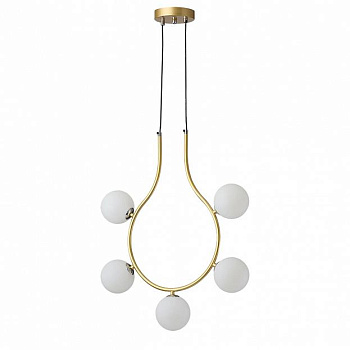 Lumion 5621/5 MODERNI LN23 064 матовое золото Подвесной светильник G9 5*7W LED 220V COLLAR