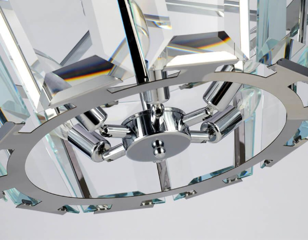 Купить Ambrella Подвесная люстра с хрусталем TR5110 CH/CL хром/прозрачный E14/6 max 40W D550*1000