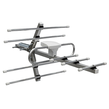 ТВ-Антенна наружная "АКТИВНАЯ" для аналогового и цифрового ТВ - DVB-T2 (модель RX-411) (коробка) Rexant 34-0411